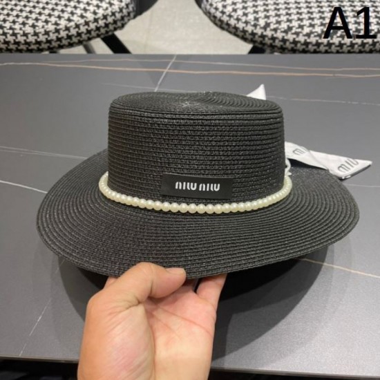 MIU MIU Miu Miu Happy Sale 2024SS Hat MIU MIU Miu Miu Happy Sale 2024SS Hat