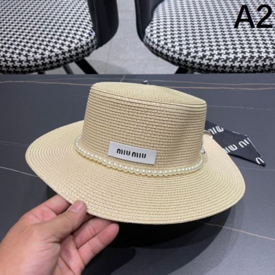 MIU MIU Miu Miu Happy Sale 2024SS Hat MIU MIU Miu Miu Happy Sale 2024SS Hat