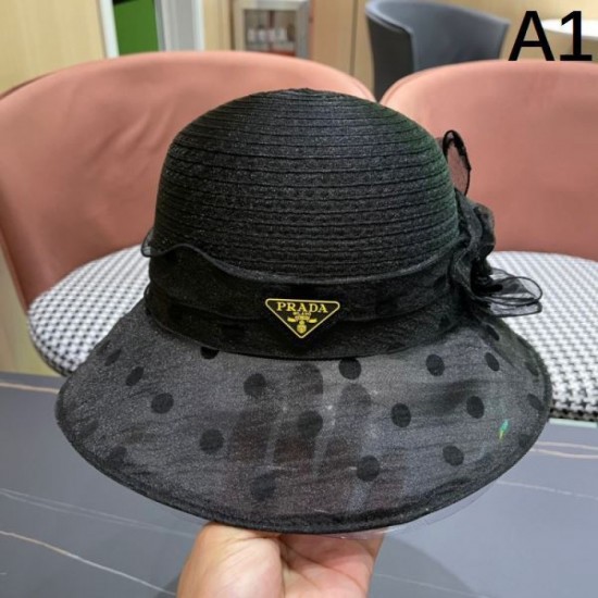 PRADA Eye-catching style this summer 2024SS hat PRADA Eye-catching style this summer 2024SS hat