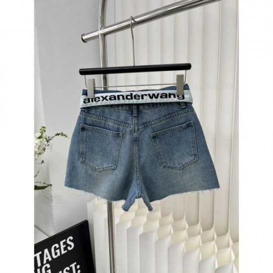 2024SS Denim Pants ALEXANDER WANG Low price & high quality 2024SS Denim Pants ALEXANDER WANG Low price & high quality