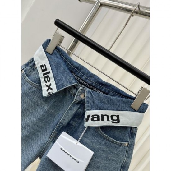 2024SS Denim Pants ALEXANDER WANG Low price & high quality 2024SS Denim Pants ALEXANDER WANG Low price & high quality