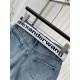 2024SS Denim Pants ALEXANDER WANG Low price & high quality 2024SS Denim Pants ALEXANDER WANG Low price & high quality