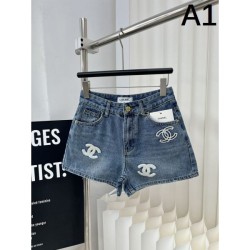 2024SS Denim Pants CHANEL Refreshing Spring/Summer Style