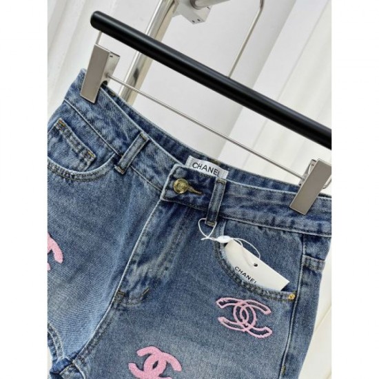 2024SS Denim Pants CHANEL Refreshing Spring/Summer Style 2024SS Denim Pants CHANEL Refreshing Spring/Summer Style