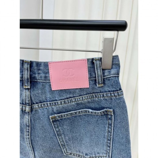 2024SS Denim Pants CHANEL Refreshing Spring/Summer Style 2024SS Denim Pants CHANEL Refreshing Spring/Summer Style