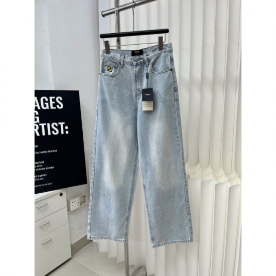 2024SS Straight Jeans FENDI New Spring/Summer Style 2024SS Straight Jeans FENDI New Spring/Summer Style