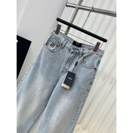 2024SS Straight Jeans FENDI New Spring/Summer Style 2024SS Straight Jeans FENDI New Spring/Summer Style