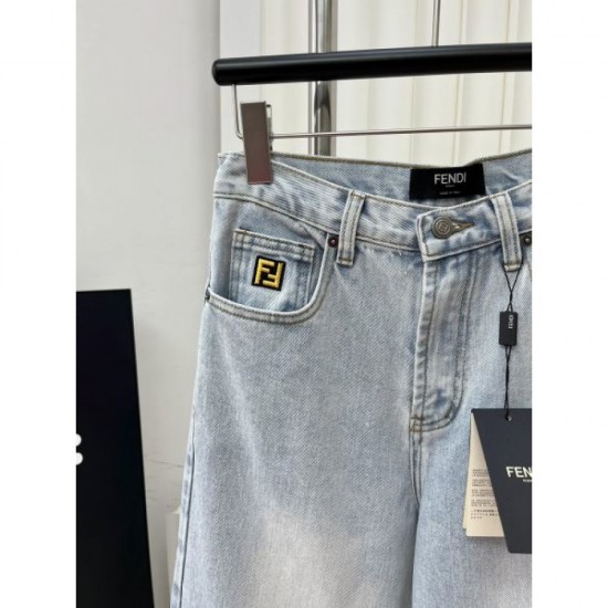 2024SS Straight Jeans FENDI New Spring/Summer Style 2024SS Straight Jeans FENDI New Spring/Summer Style