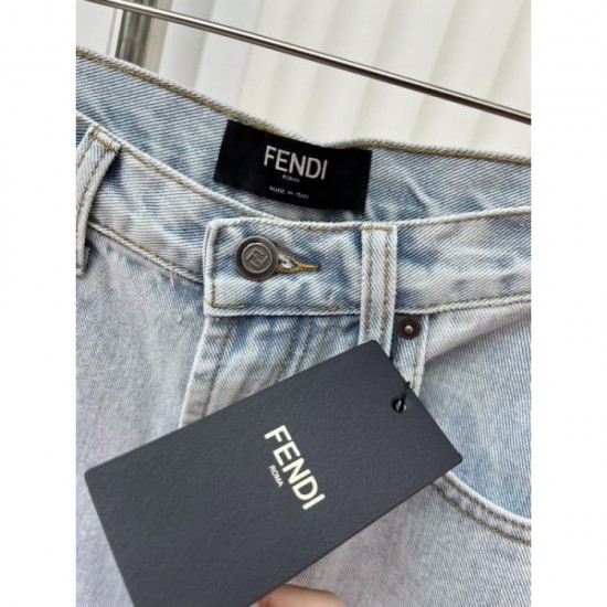 2024SS Straight Jeans FENDI New Spring/Summer Style 2024SS Straight Jeans FENDI New Spring/Summer Style