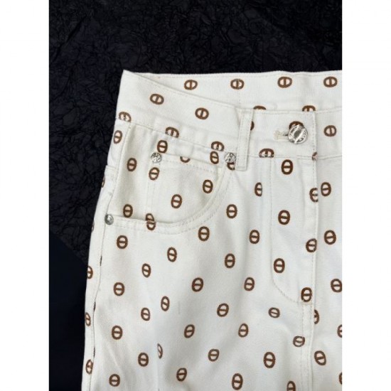 2024SS Jeans HERMES Stylish Style 2024SS Jeans HERMES Stylish Style
