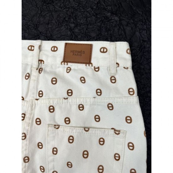 2024SS Jeans HERMES Stylish Style 2024SS Jeans HERMES Stylish Style