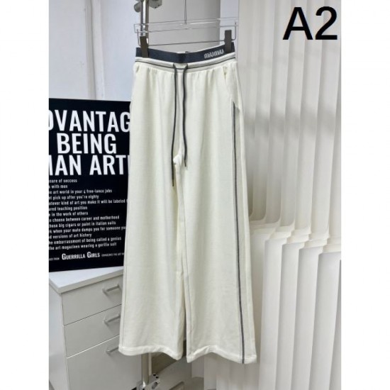 2024SS Casual Pants MIU MIU Miu Miu Summer New Items Almost Sold Out 2024SS Casual Pants MIU MIU Miu Miu Summer New Items Almost Sold Out