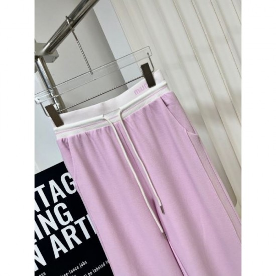 2024SS Casual Pants MIU MIU Miu Miu Summer New Items Almost Sold Out 2024SS Casual Pants MIU MIU Miu Miu Summer New Items Almost Sold Out