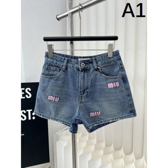 2024SS Denim Pants MIU MIU Popular Sale 2024SS Denim Pants MIU MIU Popular Sale