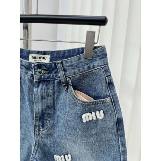 2024SS Denim Pants MIU MIU Popular Sale 2024SS Denim Pants MIU MIU Popular Sale