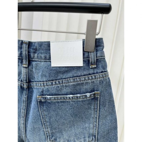 2024SS Denim Pants MIU MIU Popular Sale 2024SS Denim Pants MIU MIU Popular Sale