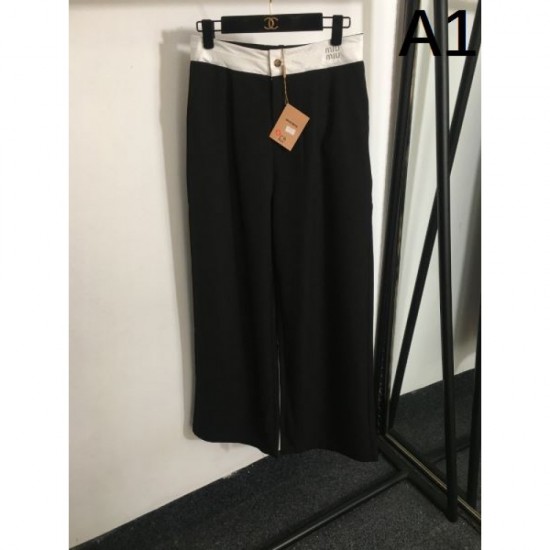 2024SS wide pants MIU MIU Miu Miu masterpiece comfort 2024SS wide pants MIU MIU Miu Miu masterpiece comfort
