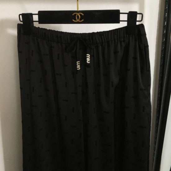 2024SS Wide Pants MIU MIU Super stylish and popular 2024SS Wide Pants MIU MIU Super stylish and popular
