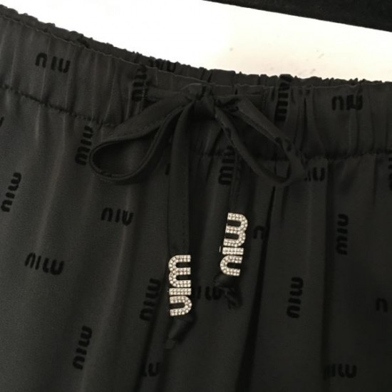 2024SS Wide Pants MIU MIU Super stylish and popular 2024SS Wide Pants MIU MIU Super stylish and popular