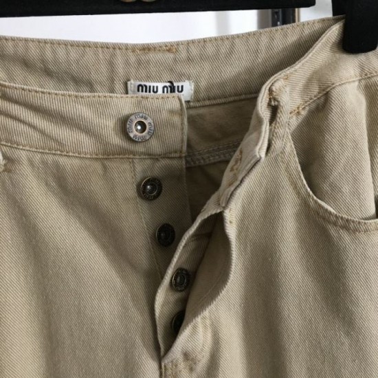 MIU MIU Jeans 2024FW Casual classic MIU MIU Jeans 2024FW Casual classic