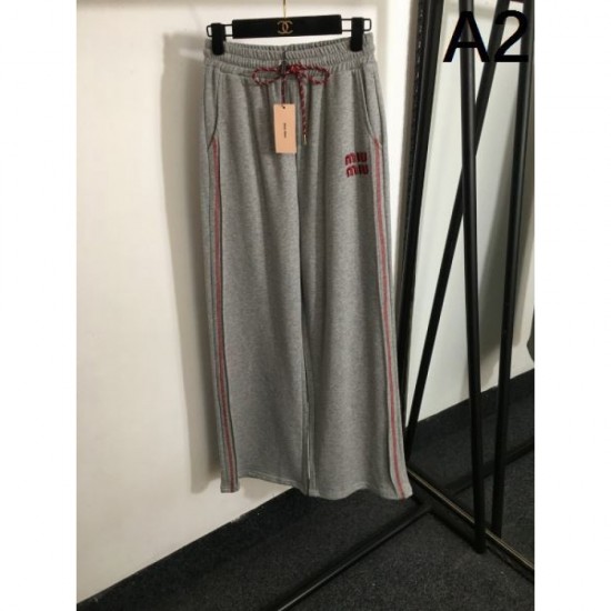 MIU MIU Casual Pants 2024FW A strong sense of neatness MIU MIU Casual Pants 2024FW A strong sense of neatness