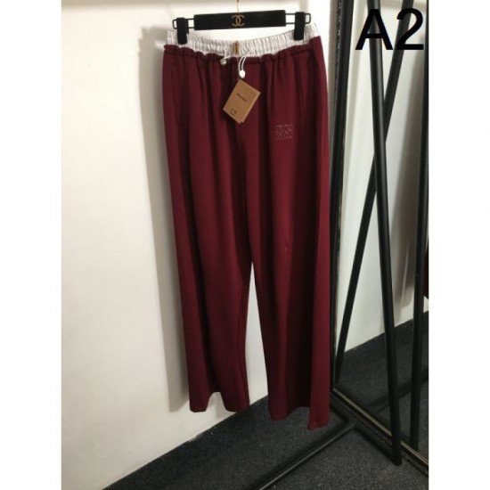 MIU MIU Wide Pants 2024FW Long-lasting MIU MIU Wide Pants 2024FW Long-lasting