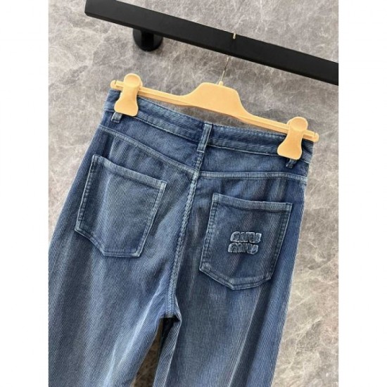 MIU MIU Straight Pants 2024FW Latest Item MIU MIU Straight Pants 2024FW Latest Item