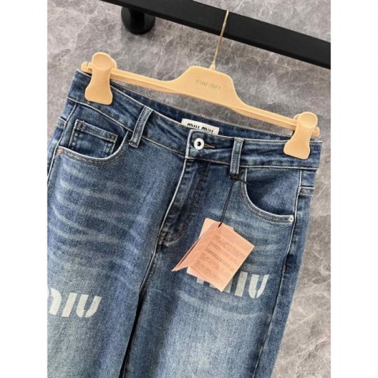 MIU MIU Miu Miu Jeans 2024FW Latest Autumn/Winter Works Are Sure to Sold Out MIU MIU Miu Miu Jeans 2024FW Latest Autumn/Winter Works Are Sure to Sold Out