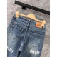 MIU MIU Miu Miu Jeans 2024FW Latest Autumn/Winter Works Are Sure to Sold Out MIU MIU Miu Miu Jeans 2024FW Latest Autumn/Winter Works Are Sure to Sold Out