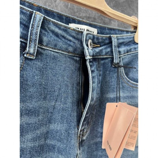 MIU MIU Miu Miu Jeans 2024FW Latest Autumn/Winter Works Are Sure to Sold Out MIU MIU Miu Miu Jeans 2024FW Latest Autumn/Winter Works Are Sure to Sold Out