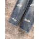 MIU MIU Miu Miu Jeans 2024FW Latest Autumn/Winter Works Are Sure to Sold Out MIU MIU Miu Miu Jeans 2024FW Latest Autumn/Winter Works Are Sure to Sold Out