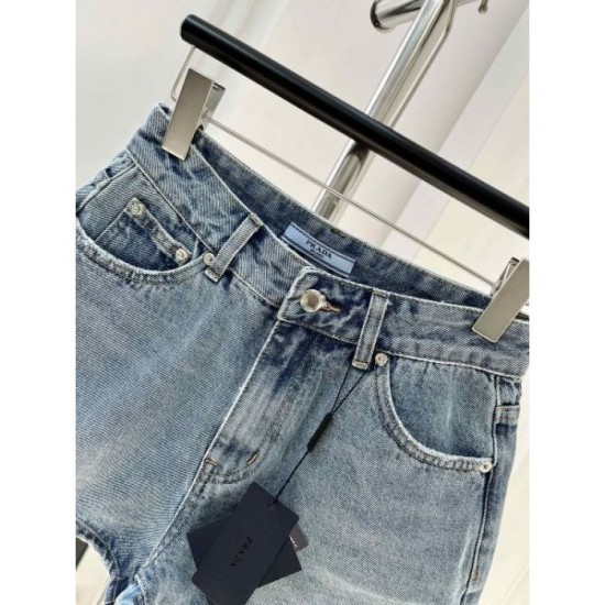 2024SS denim pants PRADA has a casual atmosphere 2024SS denim pants PRADA has a casual atmosphere