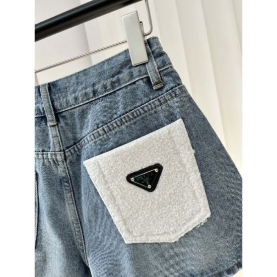 2024SS denim pants PRADA has a casual atmosphere 2024SS denim pants PRADA has a casual atmosphere
