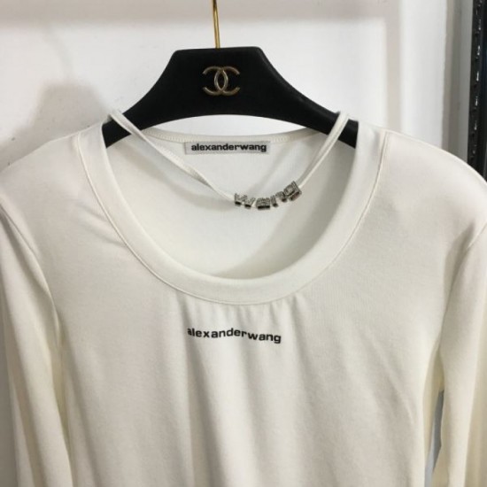 2024SS Long Sleeve T-shirt ALEXANDER WANG Enhance your sense of style! 2024SS Long Sleeve T-shirt ALEXANDER WANG Enhance your sense of style!