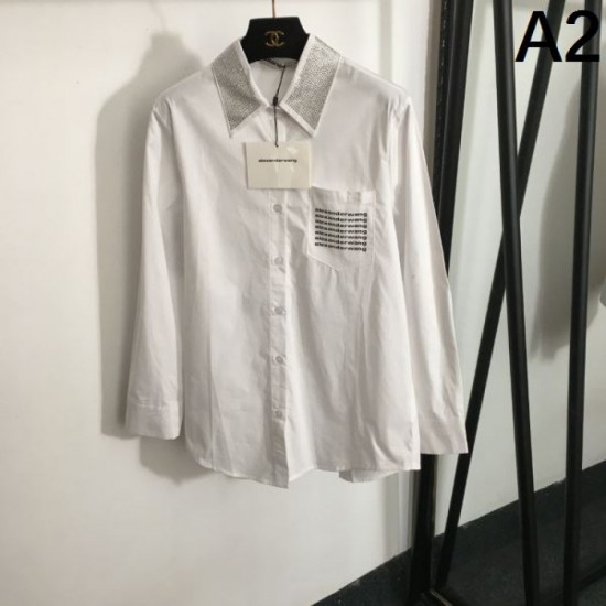 2024SS Long Sleeve Shirt ALEXANDER WANG Alexander Wang Pre-order Item 2024SS Long Sleeve Shirt ALEXANDER WANG Alexander Wang Pre-order Item