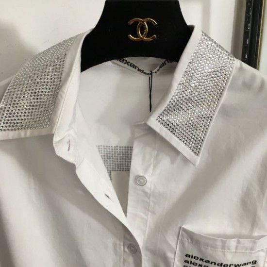 2024SS Long Sleeve Shirt ALEXANDER WANG Alexander Wang Pre-order Item 2024SS Long Sleeve Shirt ALEXANDER WANG Alexander Wang Pre-order Item