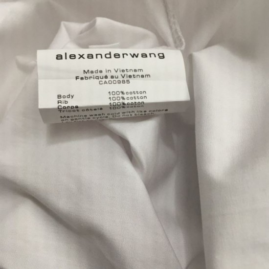 2024SS Long Sleeve Shirt ALEXANDER WANG Alexander Wang Pre-order Item 2024SS Long Sleeve Shirt ALEXANDER WANG Alexander Wang Pre-order Item