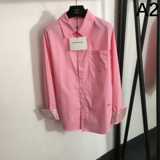 2024SS long sleeve shirt ALEXANDER WANG Popular item 2024SS long sleeve shirt ALEXANDER WANG Popular item