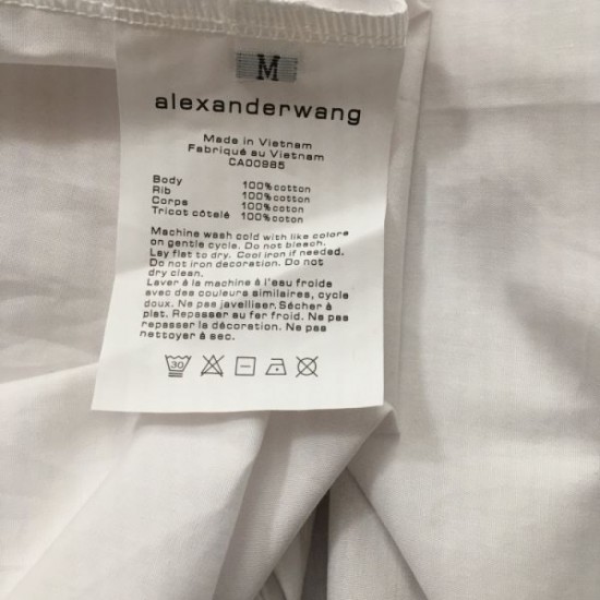 2024SS long sleeve shirt ALEXANDER WANG Popular item 2024SS long sleeve shirt ALEXANDER WANG Popular item