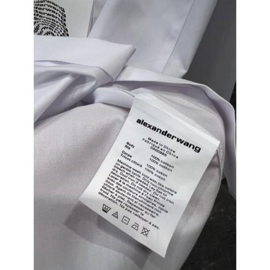 ALEXANDER WANG Alexander Wang Long Sleeve Shirt 2024FW Great Presence Style ALEXANDER WANG Alexander Wang Long Sleeve Shirt 2024FW Great Presence Style