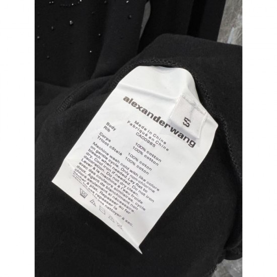 ALEXANDER WANG Alexander Wang T-shirt 2024FW Super popular beautiful item on sale ALEXANDER WANG Alexander Wang T-shirt 2024FW Super popular beautiful item on sale