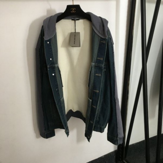 BALENCIAGA Balenciaga Denim Coat 2024FW New Limited Quantity Sale BALENCIAGA Balenciaga Denim Coat 2024FW New Limited Quantity Sale