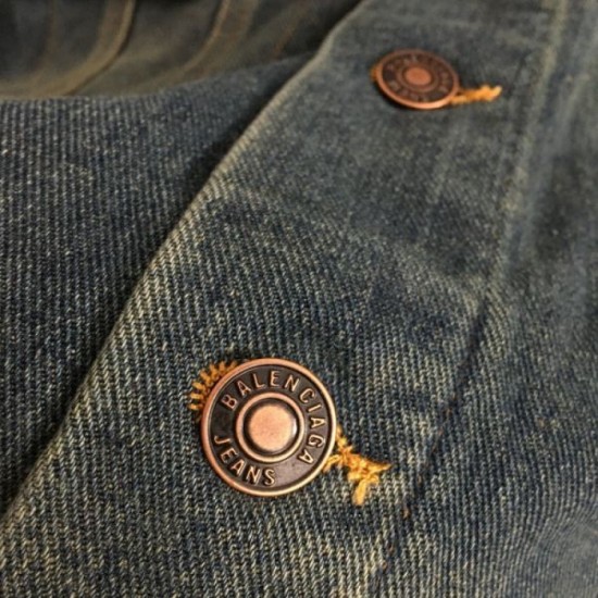 BALENCIAGA Balenciaga Denim Coat 2024FW New Limited Quantity Sale BALENCIAGA Balenciaga Denim Coat 2024FW New Limited Quantity Sale