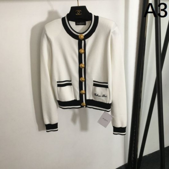 BALMAIN Balmain knit cardigan 2024FW Beautiful color check autumn/winter BALMAIN Balmain knit cardigan 2024FW Beautiful color check autumn/winter