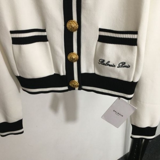 BALMAIN Balmain knit cardigan 2024FW Beautiful color check autumn/winter BALMAIN Balmain knit cardigan 2024FW Beautiful color check autumn/winter