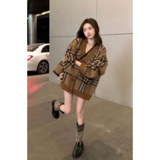 BURBERRY Burberry Cardigan 2024FW Latest Product Will Sold Out Immediately BURBERRY Burberry Cardigan 2024FW Latest Product Will Sold Out Immediately