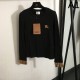 BURBERRY Burberry long sleeve T-shirt 2024FW latest product is sure to sell out immediately BURBERRY Burberry long sleeve T-shirt 2024FW latest product is sure to sell out immediately