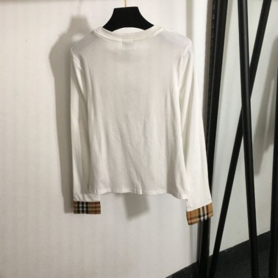 BURBERRY Burberry long sleeve T-shirt 2024FW latest product is sure to sell out immediately BURBERRY Burberry long sleeve T-shirt 2024FW latest product is sure to sell out immediately
