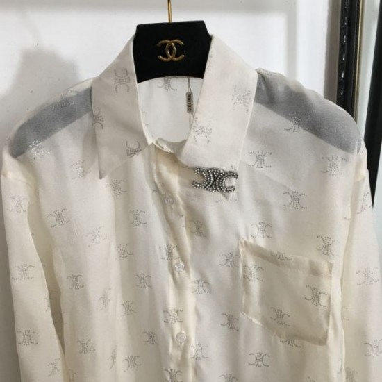2024SS Long Sleeve Shirt CELINE Wear it with a beautiful impression 2024SS Long Sleeve Shirt CELINE Wear it with a beautiful impression