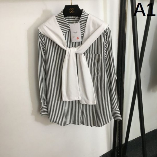2024SS Long Sleeve Shirt CELINE Become fashionable now! 2024SS Long Sleeve Shirt CELINE Become fashionable now!